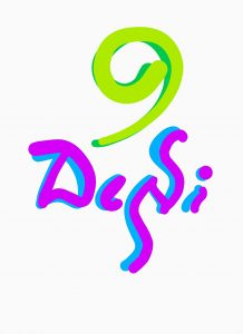 Desi Abhivyakti Logo - word art by Sindhu in English and Kannada